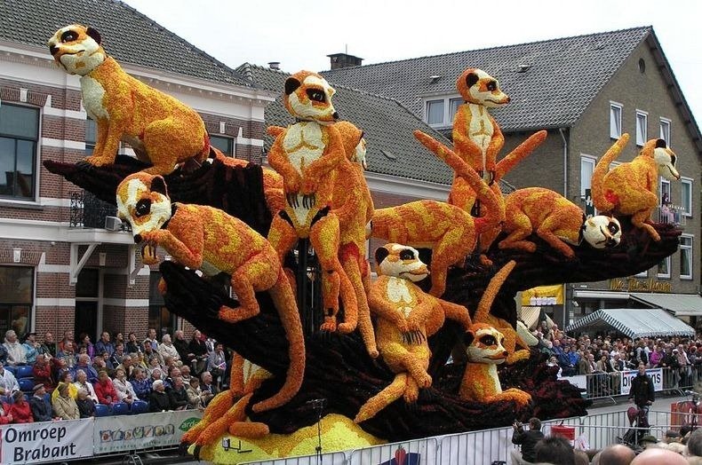     Bloemencorso Zundert. , Noord-Brabant, Zundert, Molenstraat, 106