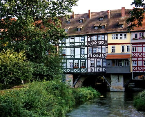   . , Thuringen, Erfurt, Kramerbrucke, 9-26