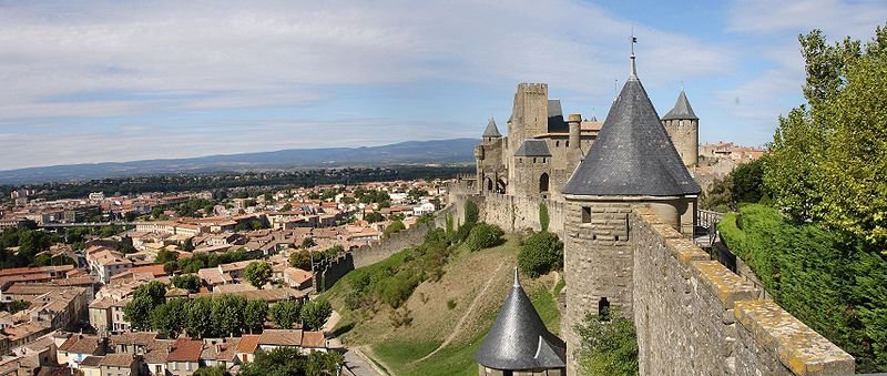   . , Languedoc-Roussillon, Carcassonne, Rue de la Porte d