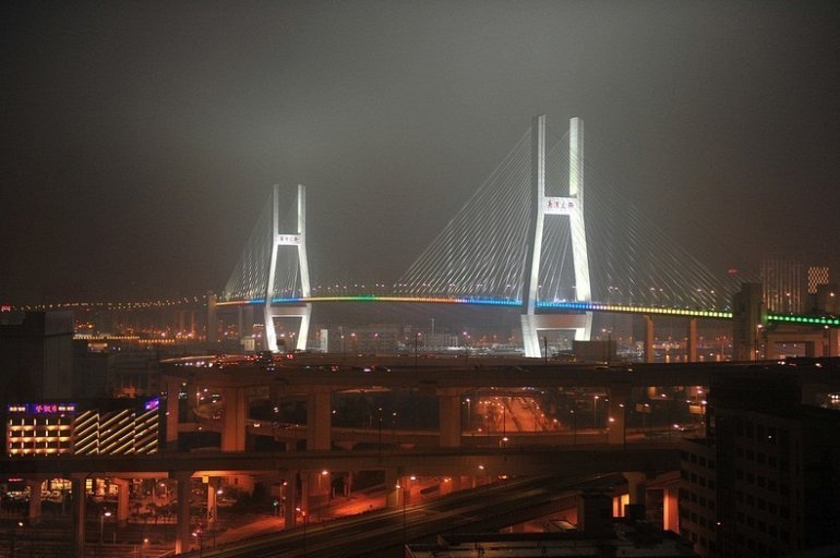 Фото Мост Нанпу. Китай, Shanghai Shi, Шанхай, Nei Huan Gao Jia Lu