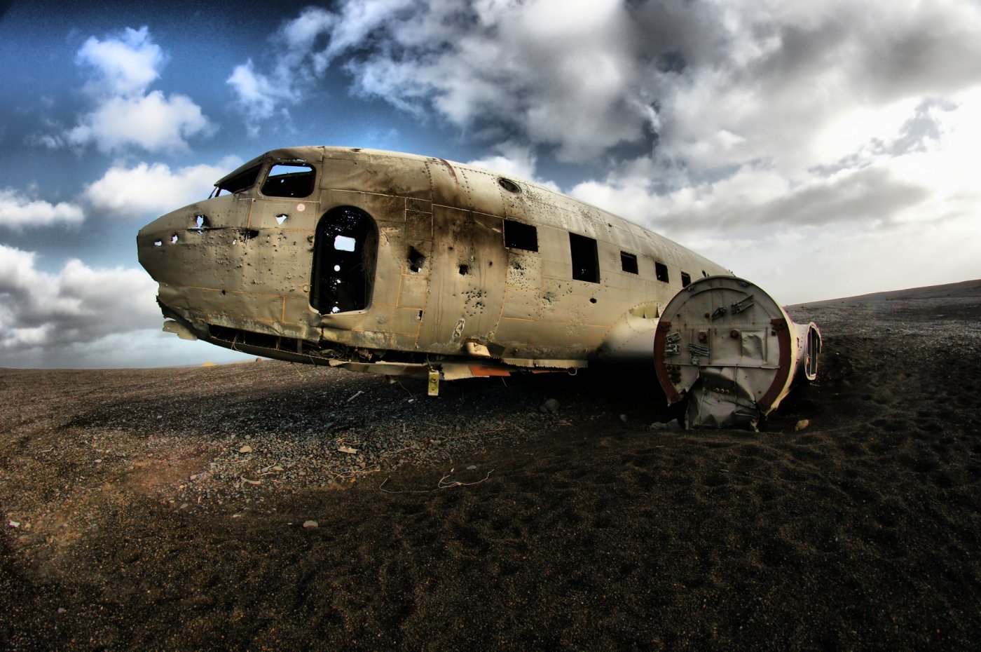    Douglas DC-3. , , Path to Wrecked DC-3 Plane on Solheimasandur