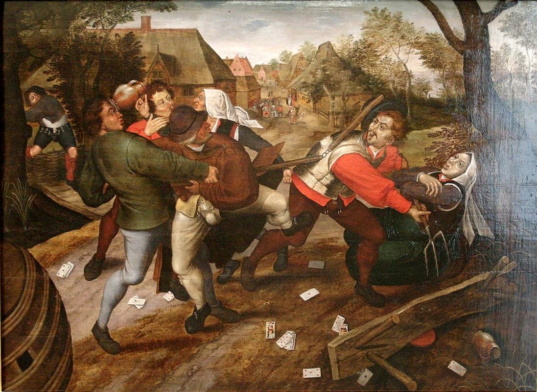  rixe de paysans  1620 pieter bruegel II.jpg. 