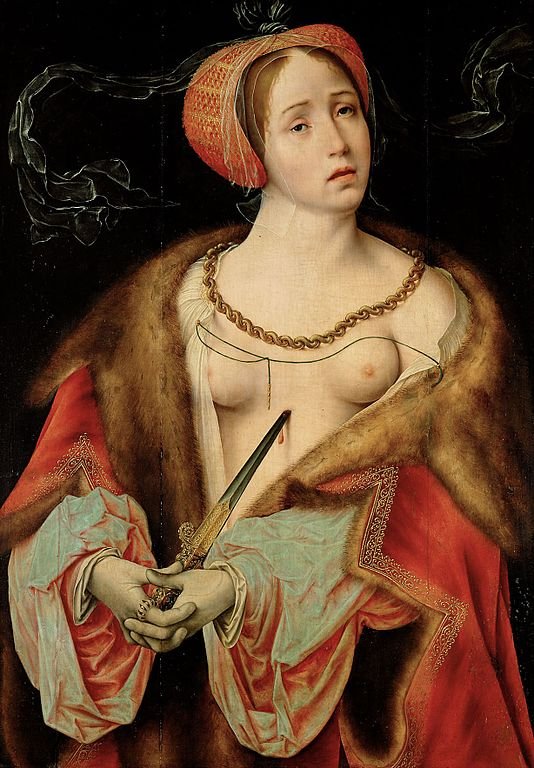  The Death of Lucretia 1520 - 1525 Joos van Cleve.jpg. 