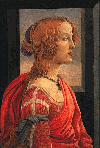  Simonetta Vespucci (Alessandro  Botticelli 1480-1485).jpg. 