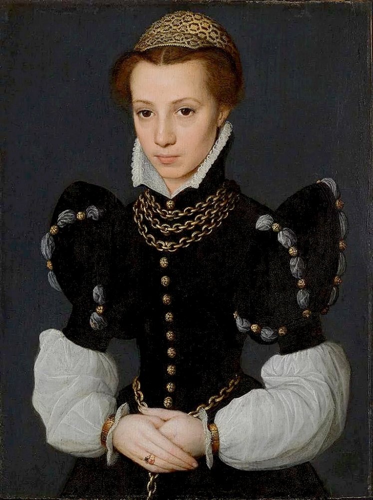 Attributed to Catharina van Hemessen Portrait of a Young Lady 1560.jpg. 