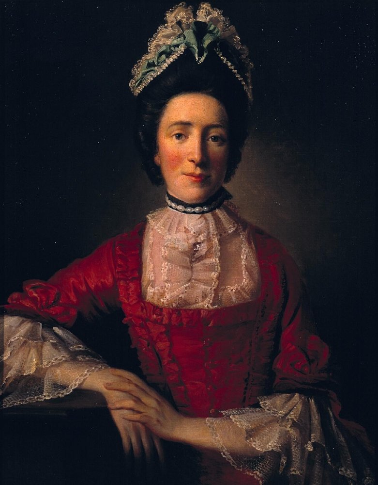  Allan Ramsay 1760 Miss Ramsay in einem roten Kleid.jpg. 