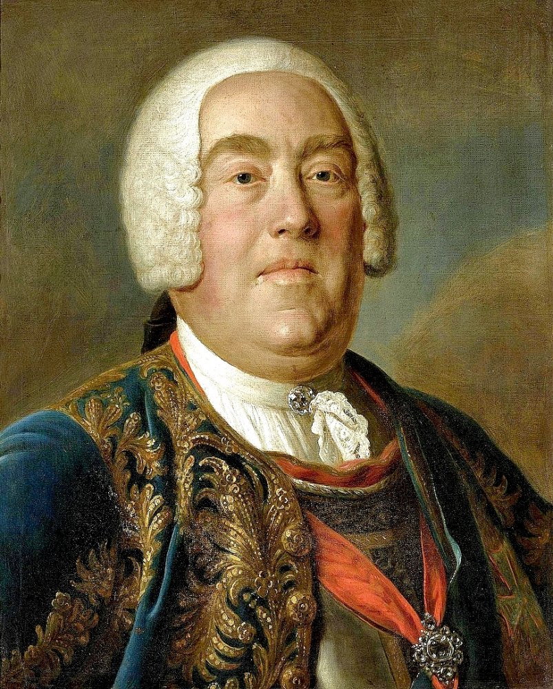  Pietro Antonio Conte Rotari 1755 Portrat von August III. von Polen in blauer Uniform und Kurass.jpg. 
