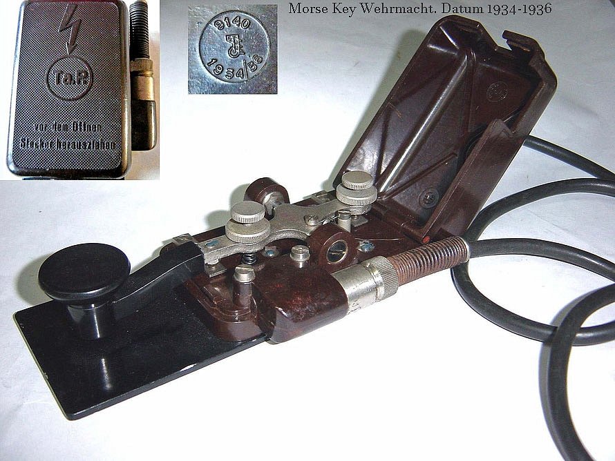  Morse Key Wehrmacht. Datum 1934-1936.jpg. 