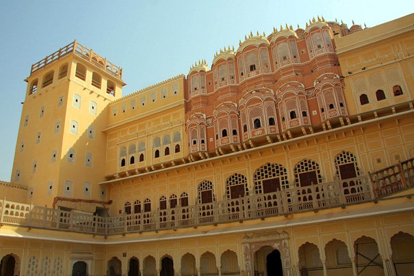   . , Rajasthan, Jaipur, Hawa Mahal Road