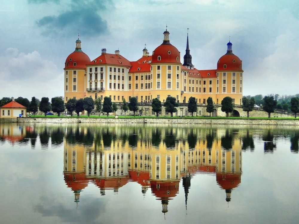   . , Sachsen, Moritzburg, Schlosweg