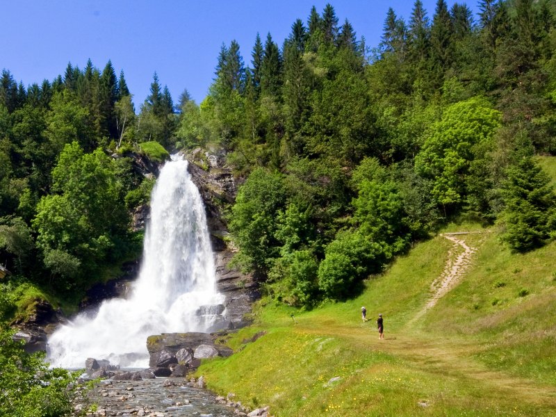 Водопад Къесфоссен Норвегия фото