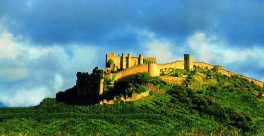   . , , Obidos, Escadas do Castelo