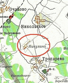 Тропарево никулино карта