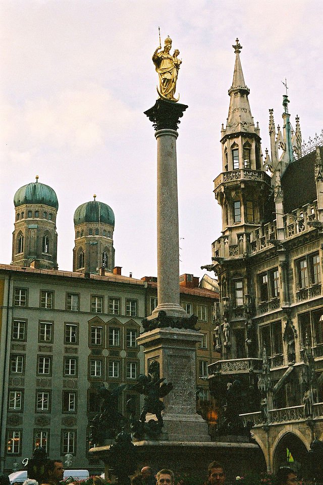   . , Bayern, Munchen, Marienplatz, 1