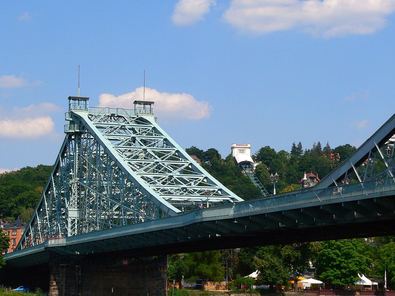    . , Sachsen, Dresden, Loschwitzer Brucke