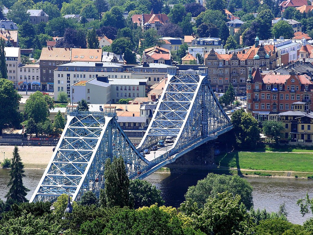    . , Sachsen, Dresden, Loschwitzer Brucke