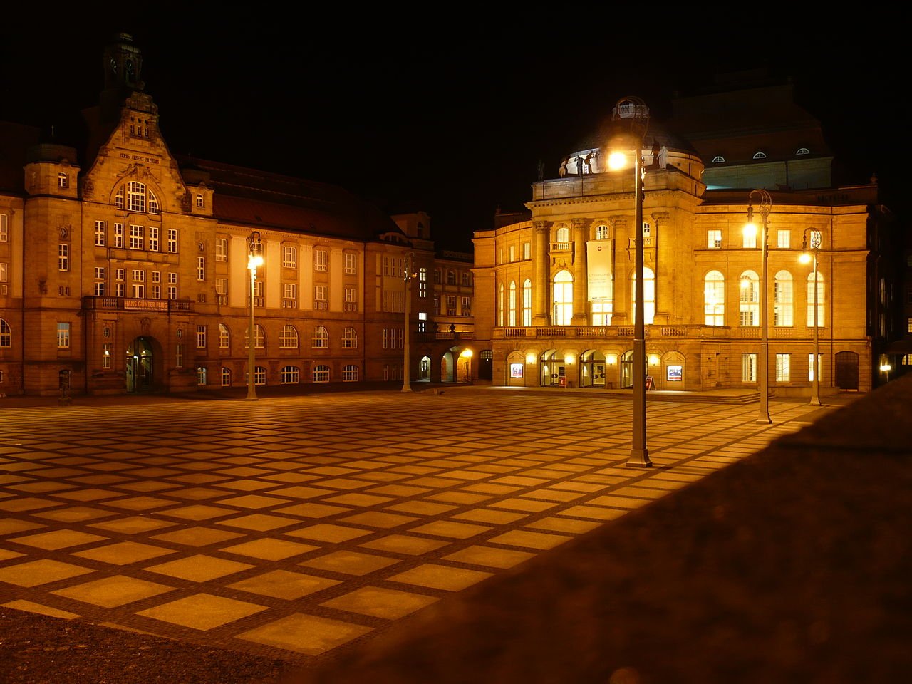   . , Sachsen, Chemnitz, Theaterplatz, 1