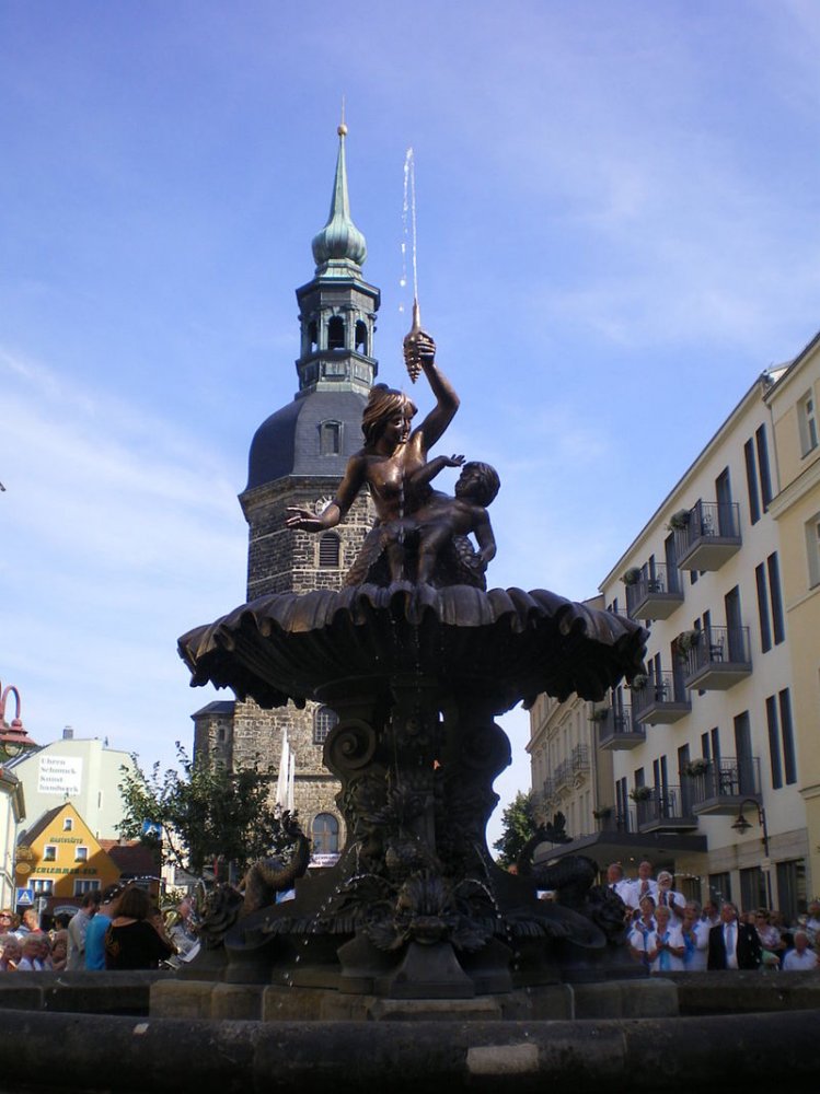   . , Sachsen, Bad Schandau, Marktplatz, 1