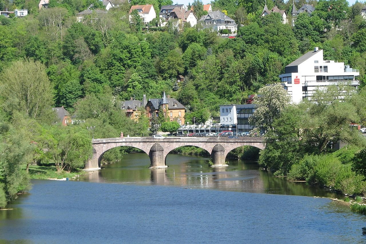   . , Hessen, Weilburg, Steinerne Brucke