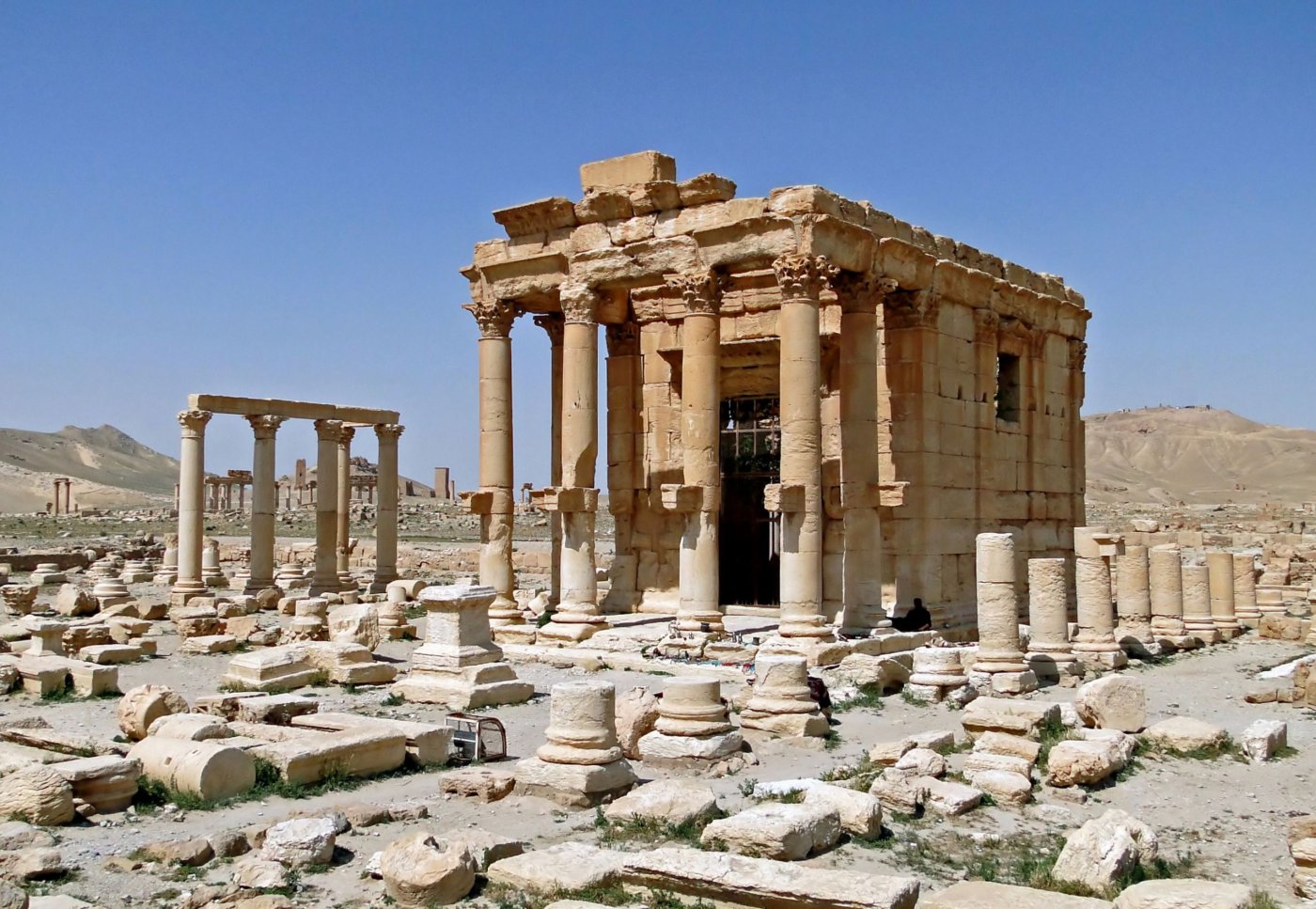  Temple of Baal-Shamin. Syria, Homs Governorate, Palmyra, Decumanus