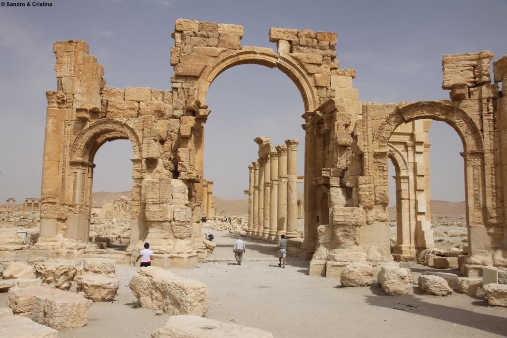   . , Homs Governorate, Palmyra, Decumanus