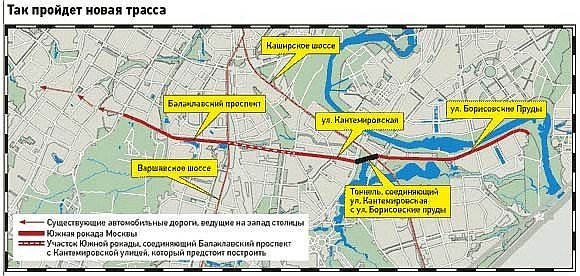 Южная хорда в москве схема на карте когда будет построена