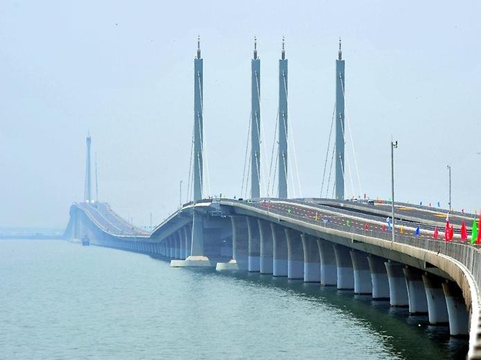   . , , , Huangdao, Jiaozhouwan Bridge