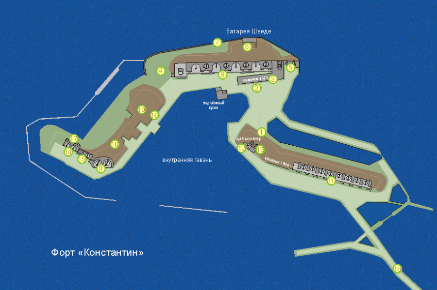 Форт константин карта