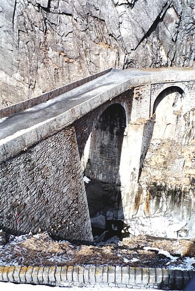    (Teufelsbrücke). , Uri, Andermatt, Schollenenschlucht