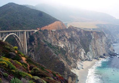     .   , California, Monterey, Bixby Creek Bridge