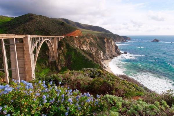     .   , California, Monterey, Bixby Creek Bridge