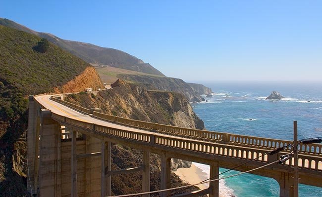     .   , California, Monterey, Bixby Creek Bridge