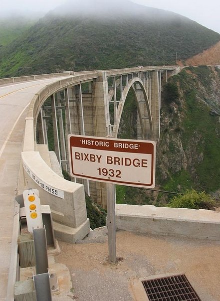     .   , California, Monterey, Bixby Creek Bridge